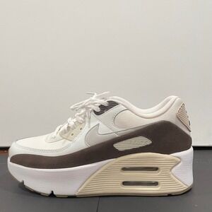 Nike Air Max 90 LV8 Sail Baroque Brown Platform Sneakers FD4328-102 WoMens 8.5